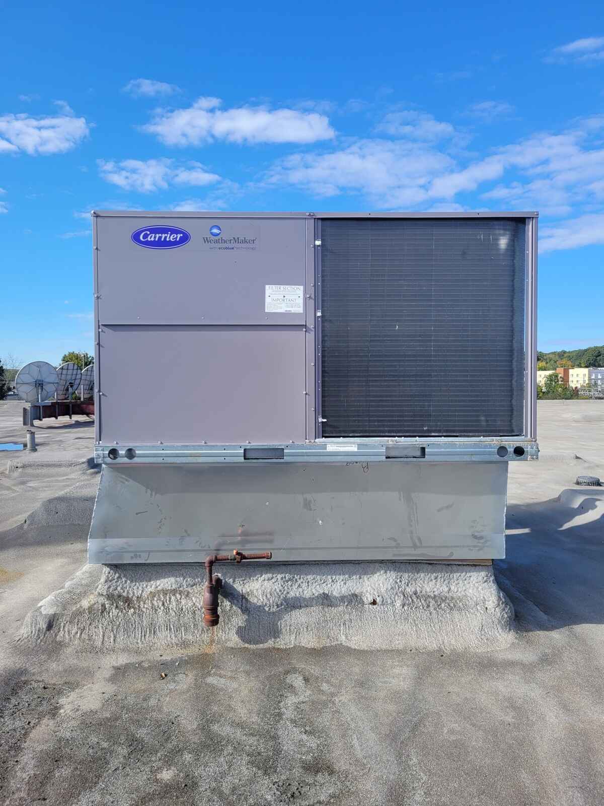 Air 1 HVAC on-site equipment installation, North Jersey