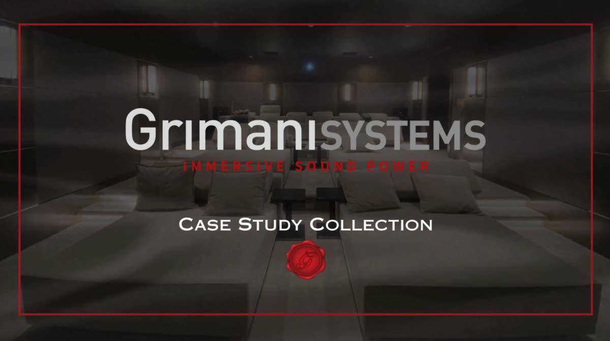 Interview still featuring Anthony Grimani discussing immersive audio and home theater design