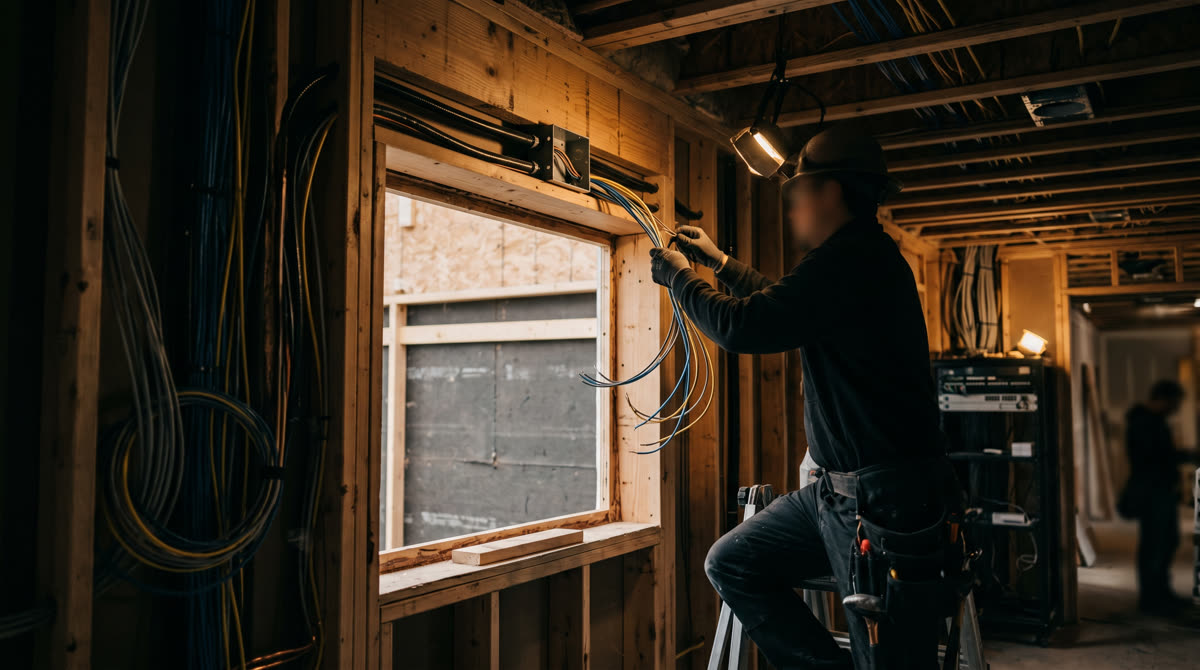 Shade Motor Wiring: Why It Has to Happen Before the Window Goes In. Restrepo Innovations