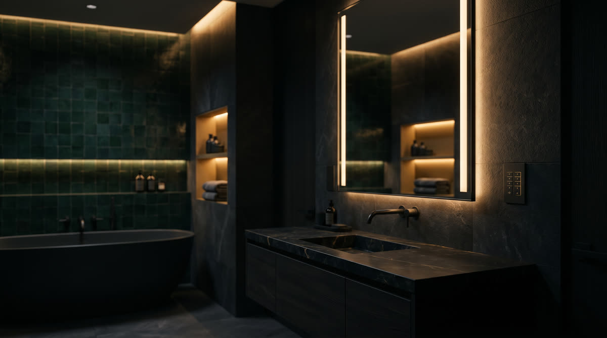 Tunable White Lighting for Luxury Bathrooms. Restrepo Innovations