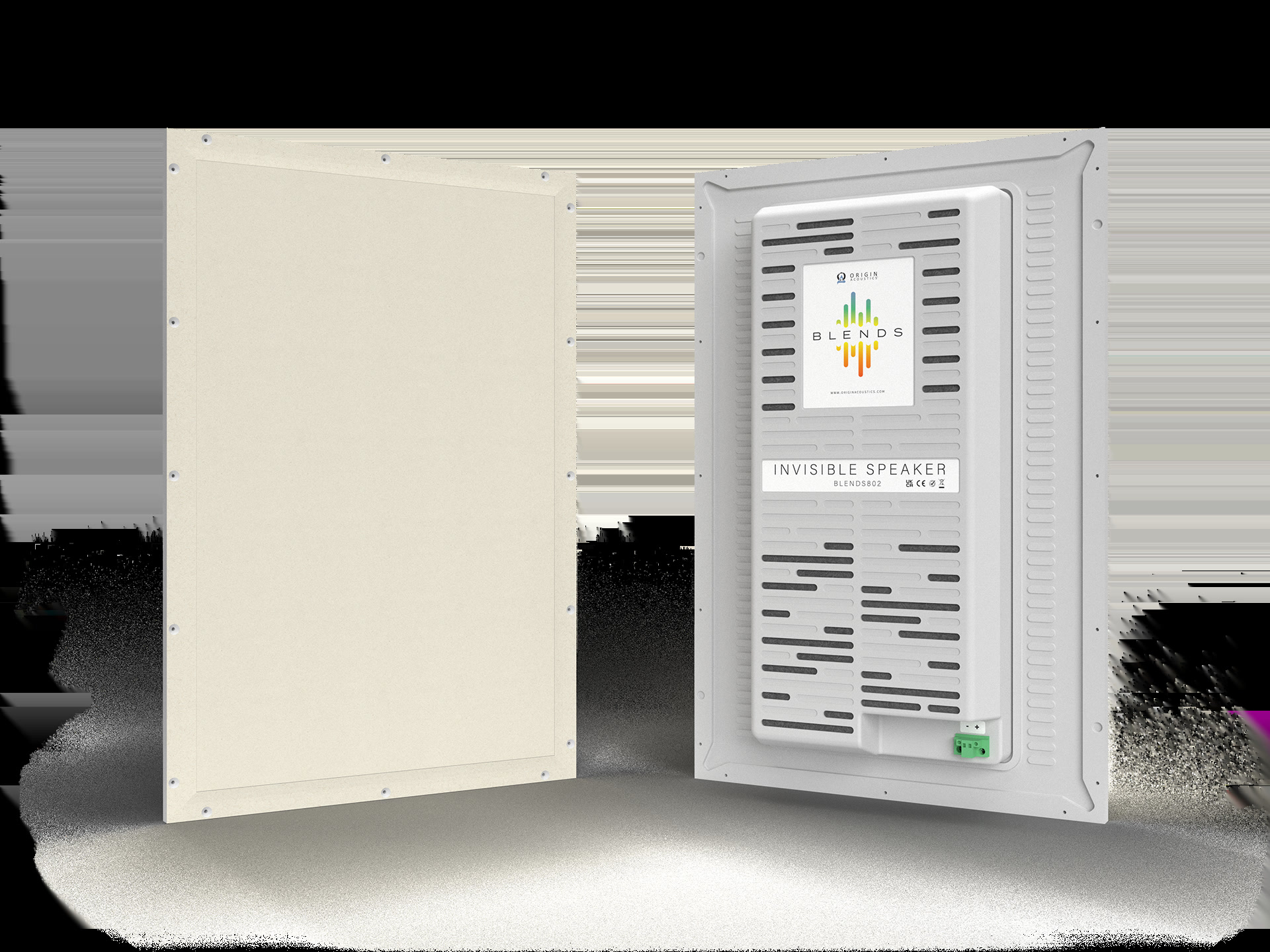 Origin Acoustics BLENDS 802 invisible speakers — pair render
