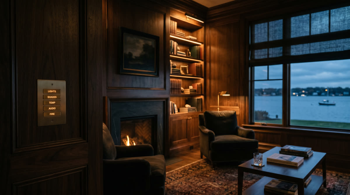 Crestron whole-home automation in a Greenwich CT luxury estate