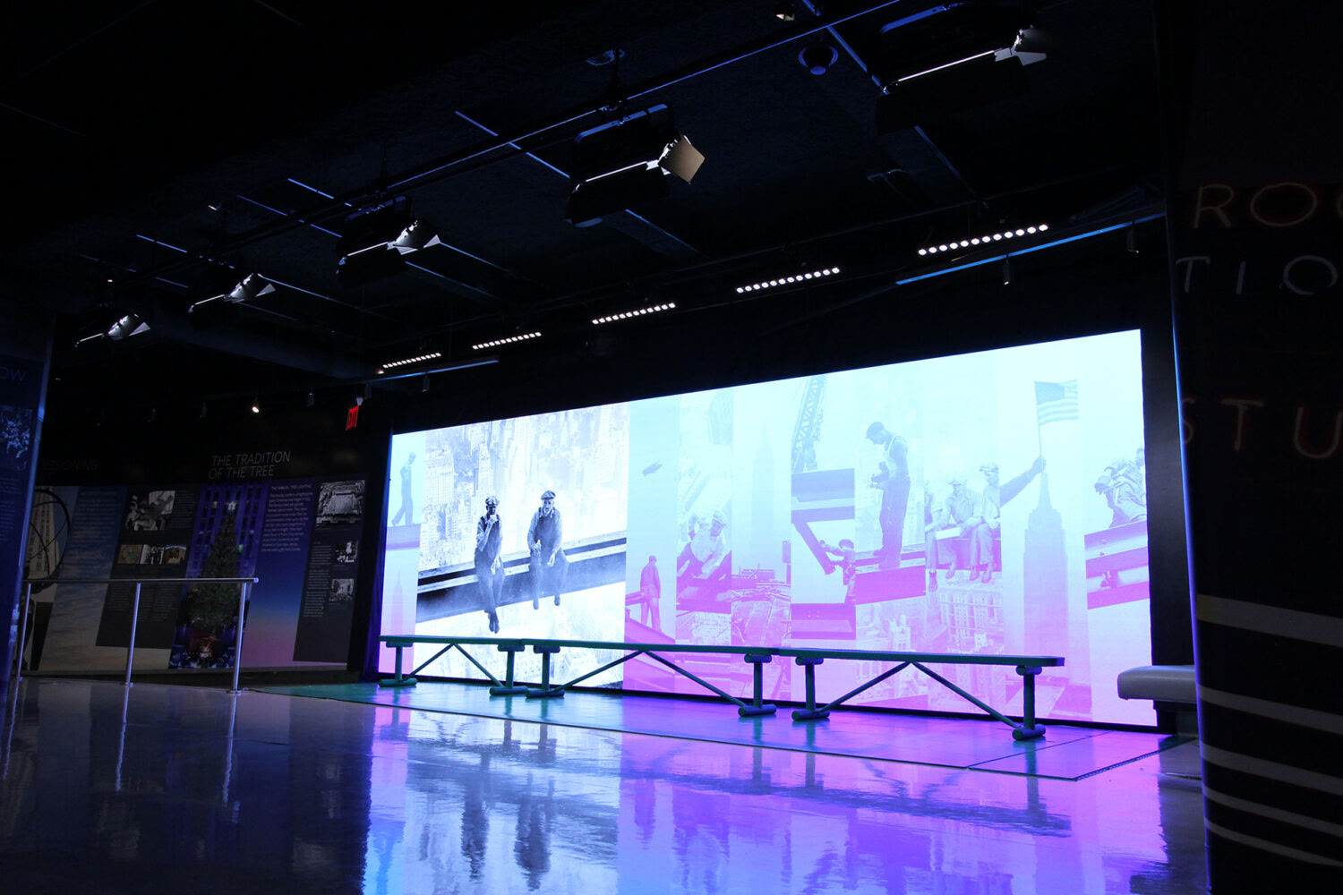 30 Rockefeller Plaza Top of the Rock visitor experience — large-format video wall, projection, and lighting integration by Synapse Audio Visual Designs