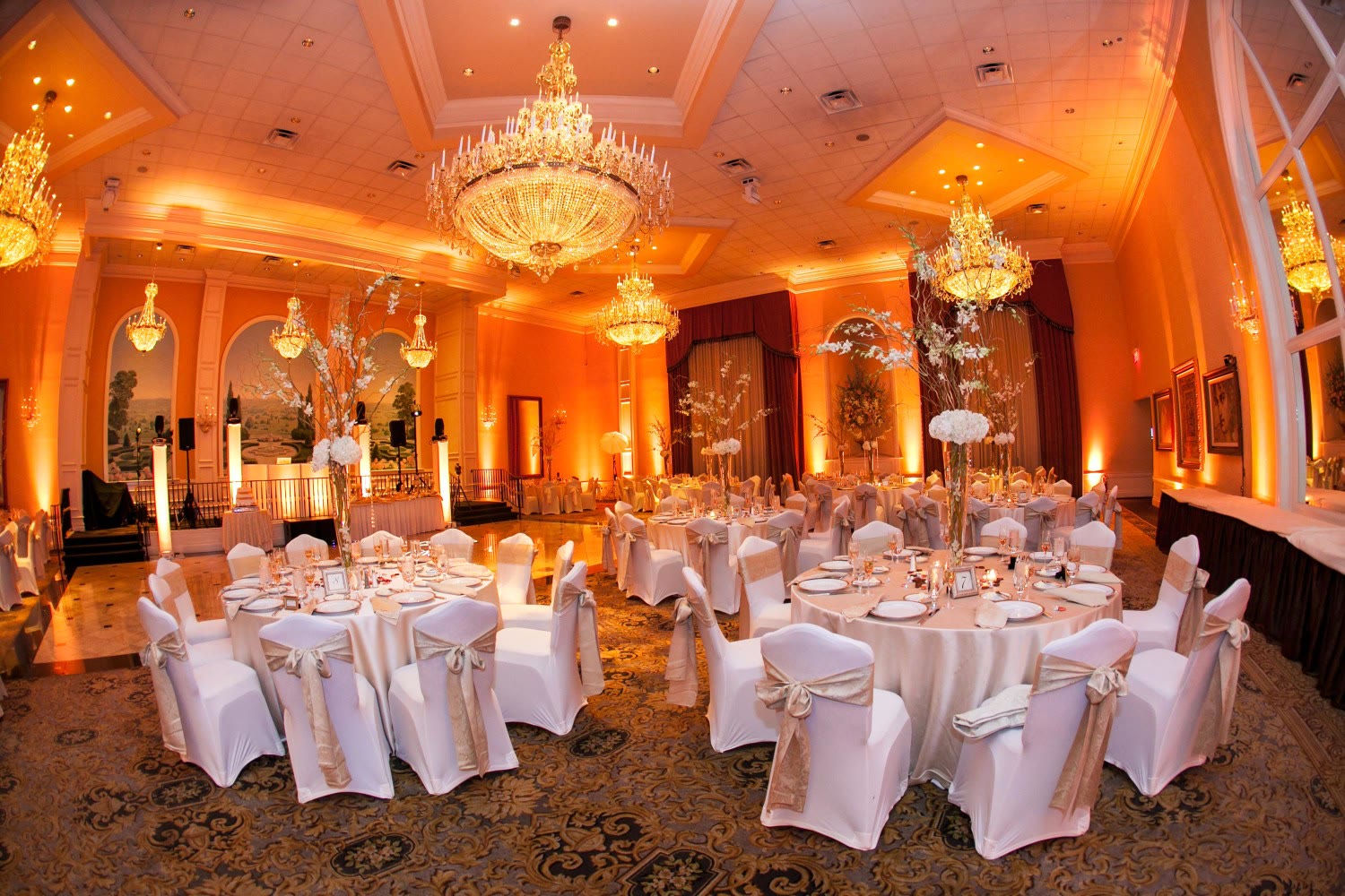 Il Villagio banquet hall AV and lighting — Synapse Audio Visual Designs New Jersey hospitality project