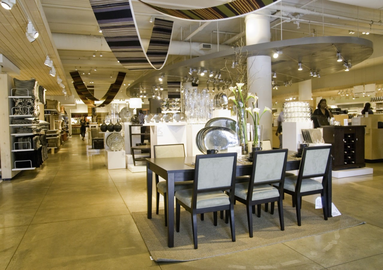 Crate & Barrel NYC flagship retail electrical project completed by Team Electric Corp.