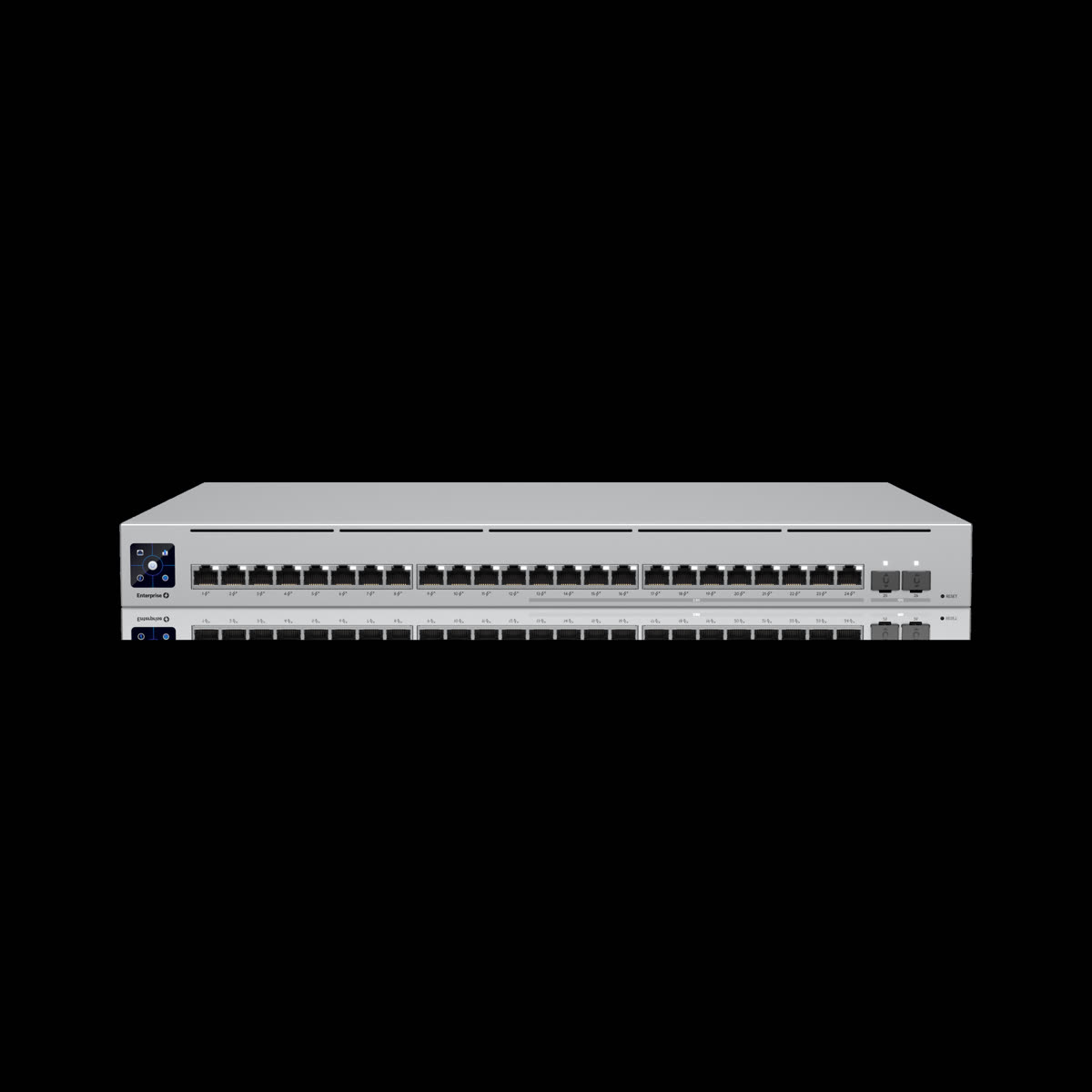 Ubiquiti UniFi USW Enterprise 24 PoE silver rack-mount network switch