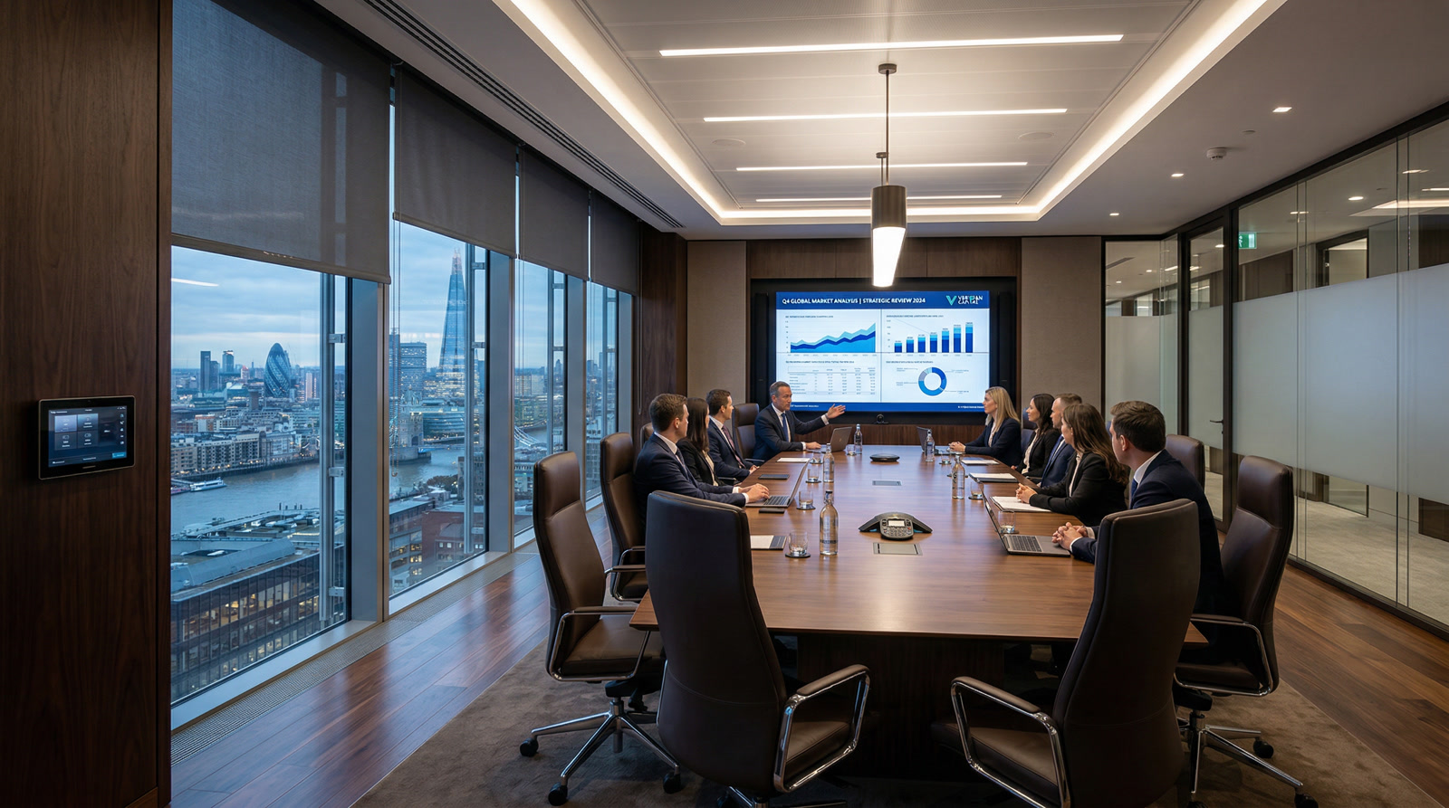 Commercial AV services by Restrepo Innovations, conferencing and Crestron control for offices across NJ, NY, and CT
