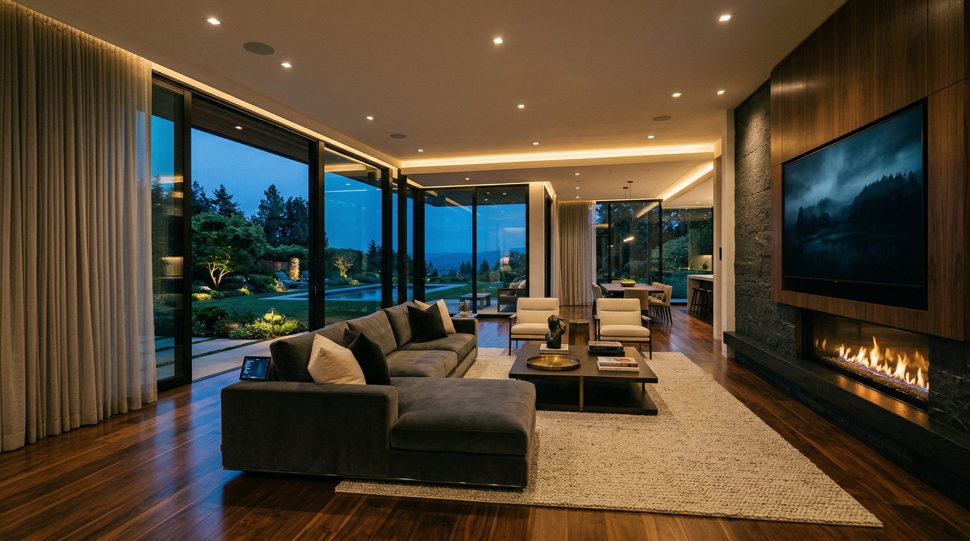 Luxury smart home installation in Cold Spring by Restrepo Innovations, Crestron and Lutron integration with concierge support