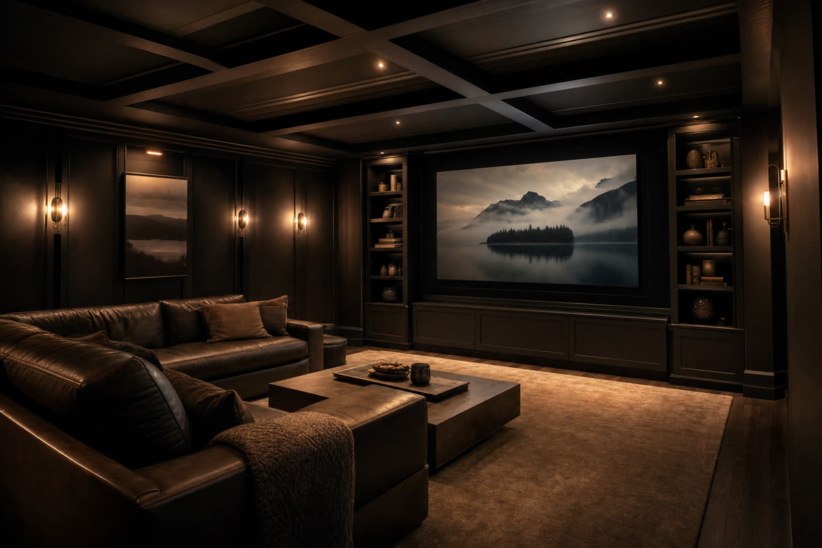 Home Theater Design and Installation in Scarsdale, NY by Restrepo Innovations, Elite Pro Crestron Dealer serving NJ, NY, and CT
