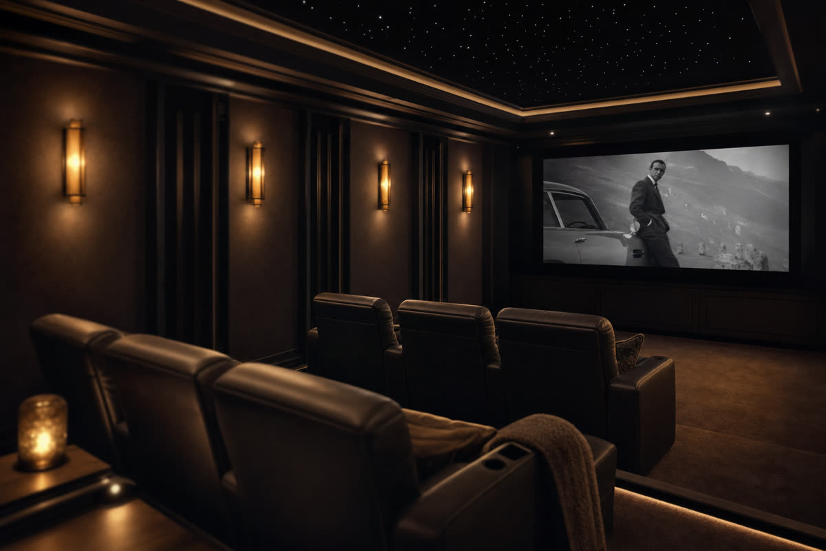 Home Theater Design and Installation in Westchester County, NY by Restrepo Innovations, Elite Pro Crestron Dealer serving NJ, NY, and CT